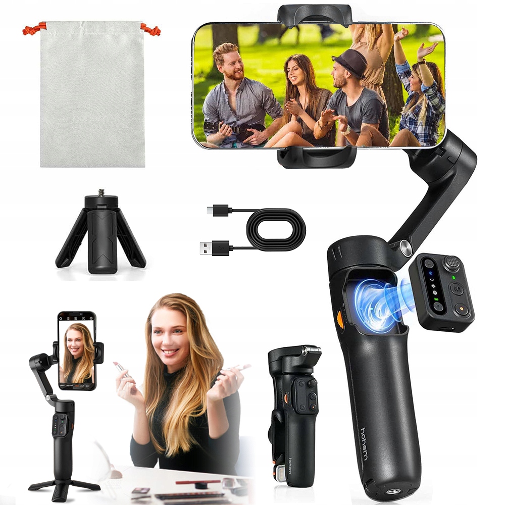 Gimbal Do Telefonu Ręczny Stabilizator Do Telefonu Z Odłączanym Pilotem