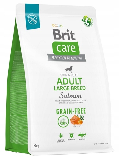 Brit Care Grain Free Adult Large Breed Salmon 3 kg
