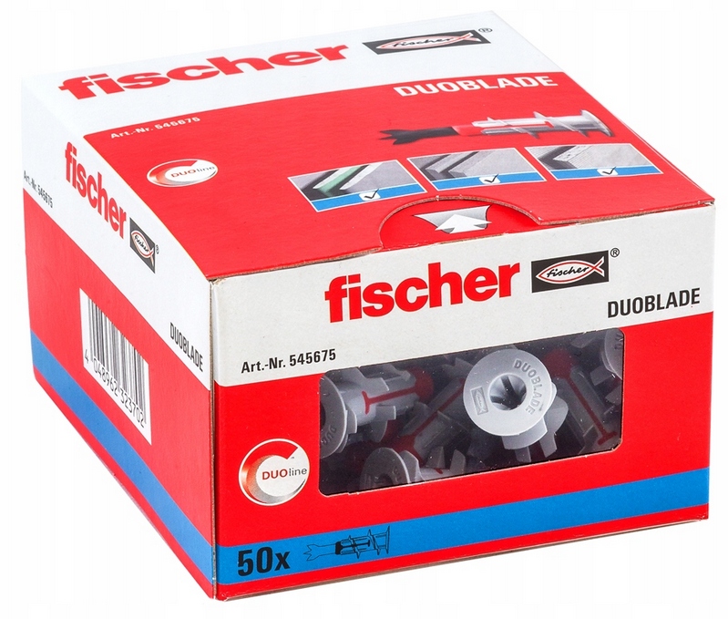 

Kołki płyt G-k samowiercący Fischer DuoBlade 50 sz