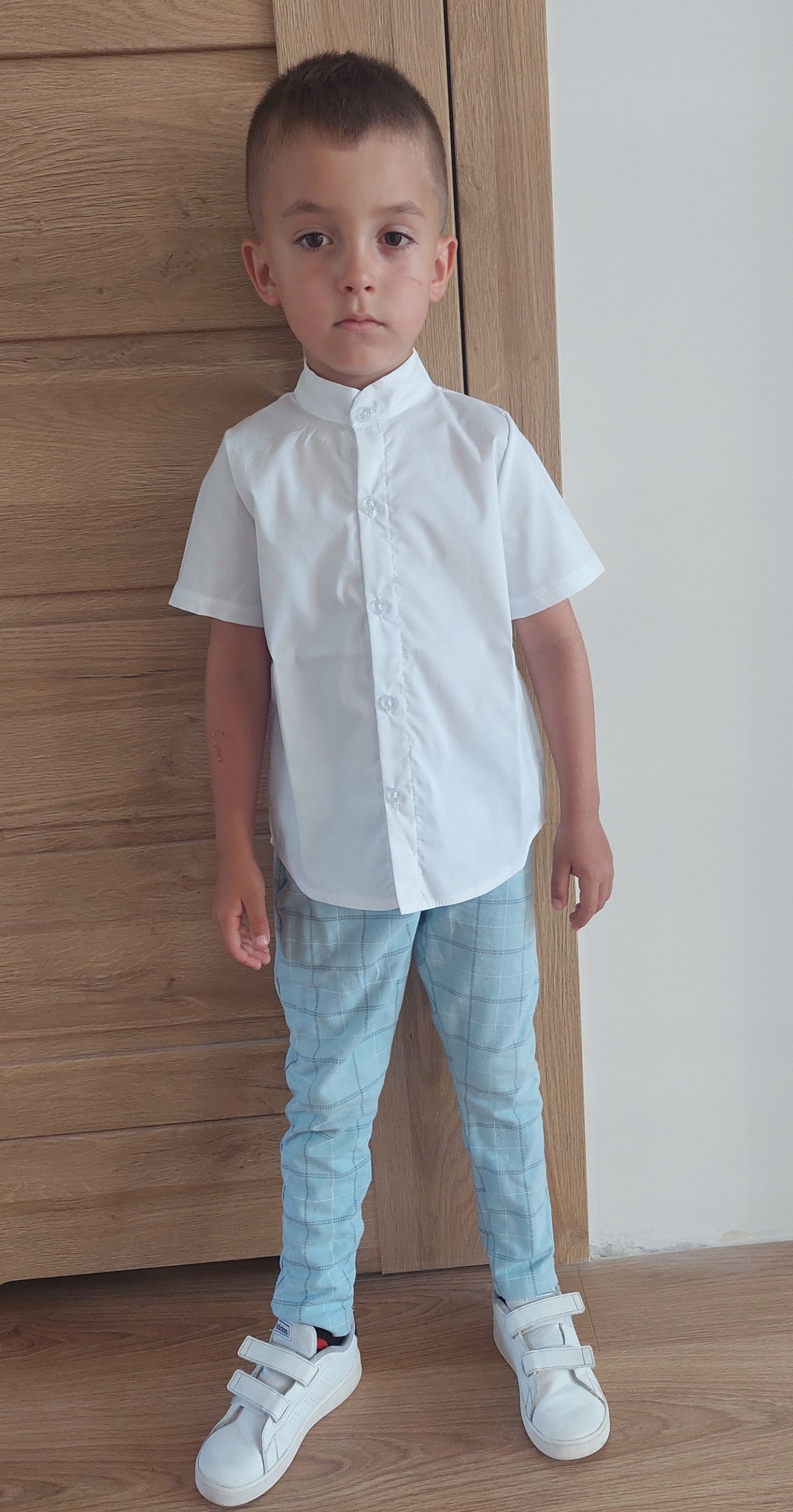 Koszula z krótkim rękawem CHŁOPIĘCA BIAŁA 92 98 Marka Royal Kids