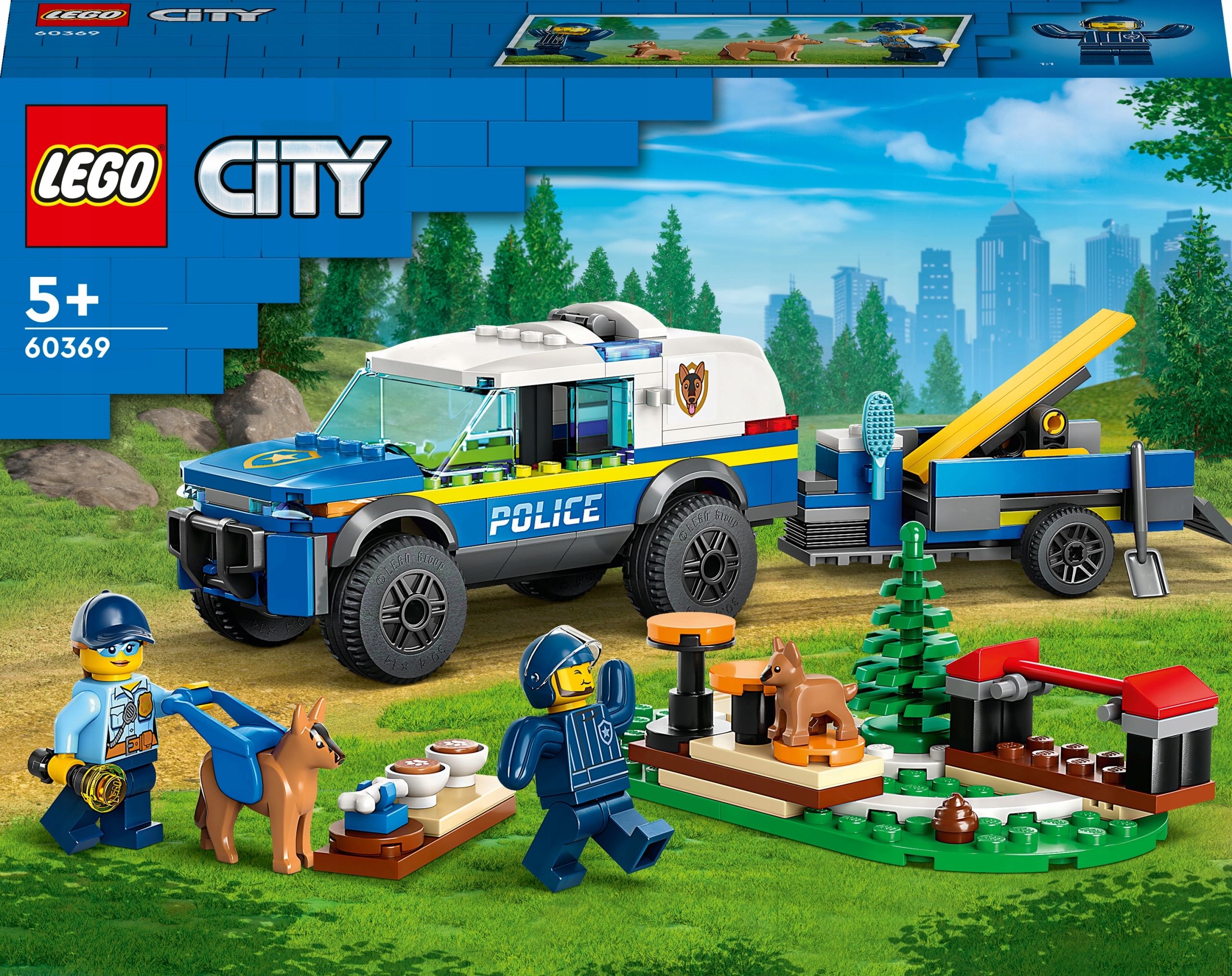 Lego City Szkolenie Psów Policyjnych W Terenie Zestaw 60369