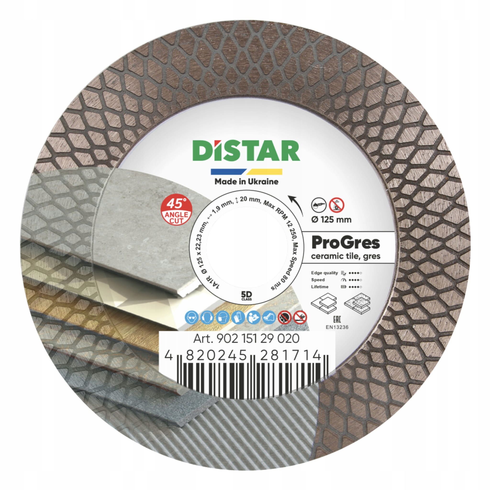 Distar Pro Gres 125x1,9x8/20x22,23