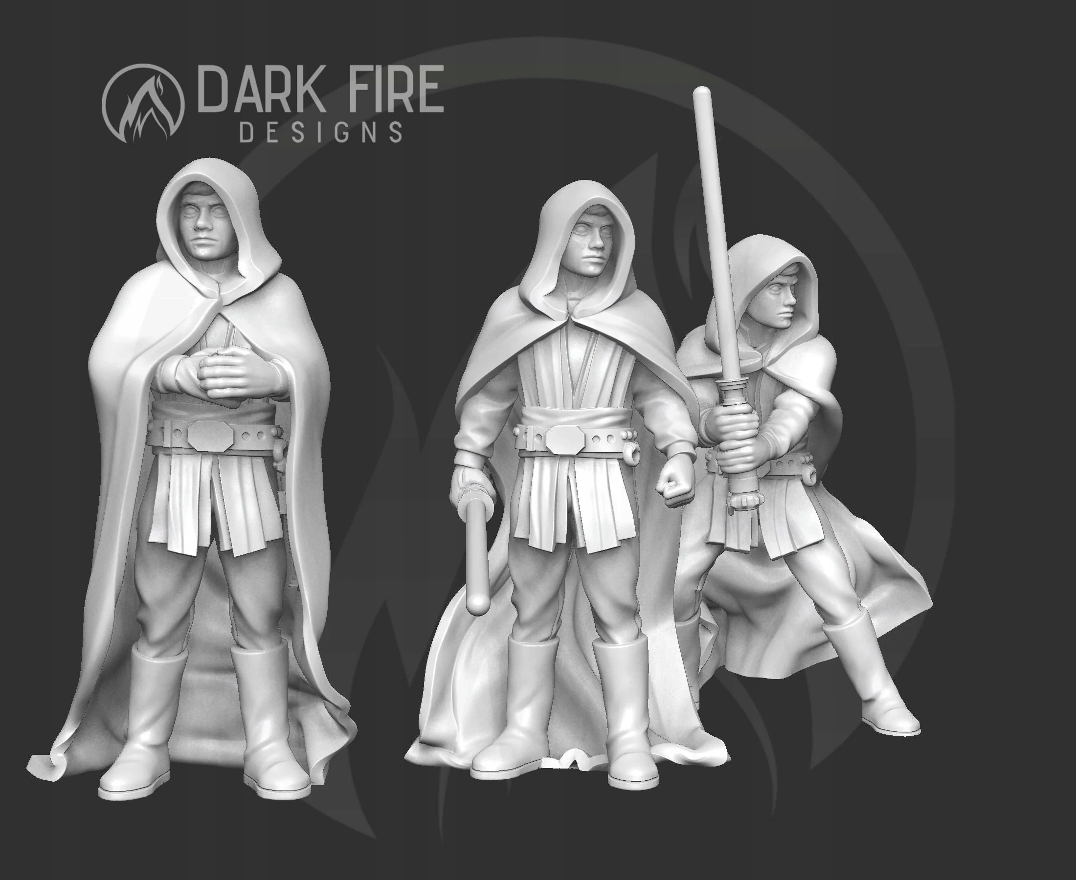 Grand Master Knight model pasuje do gry StarWars Legion 3 System Star Wars Legion