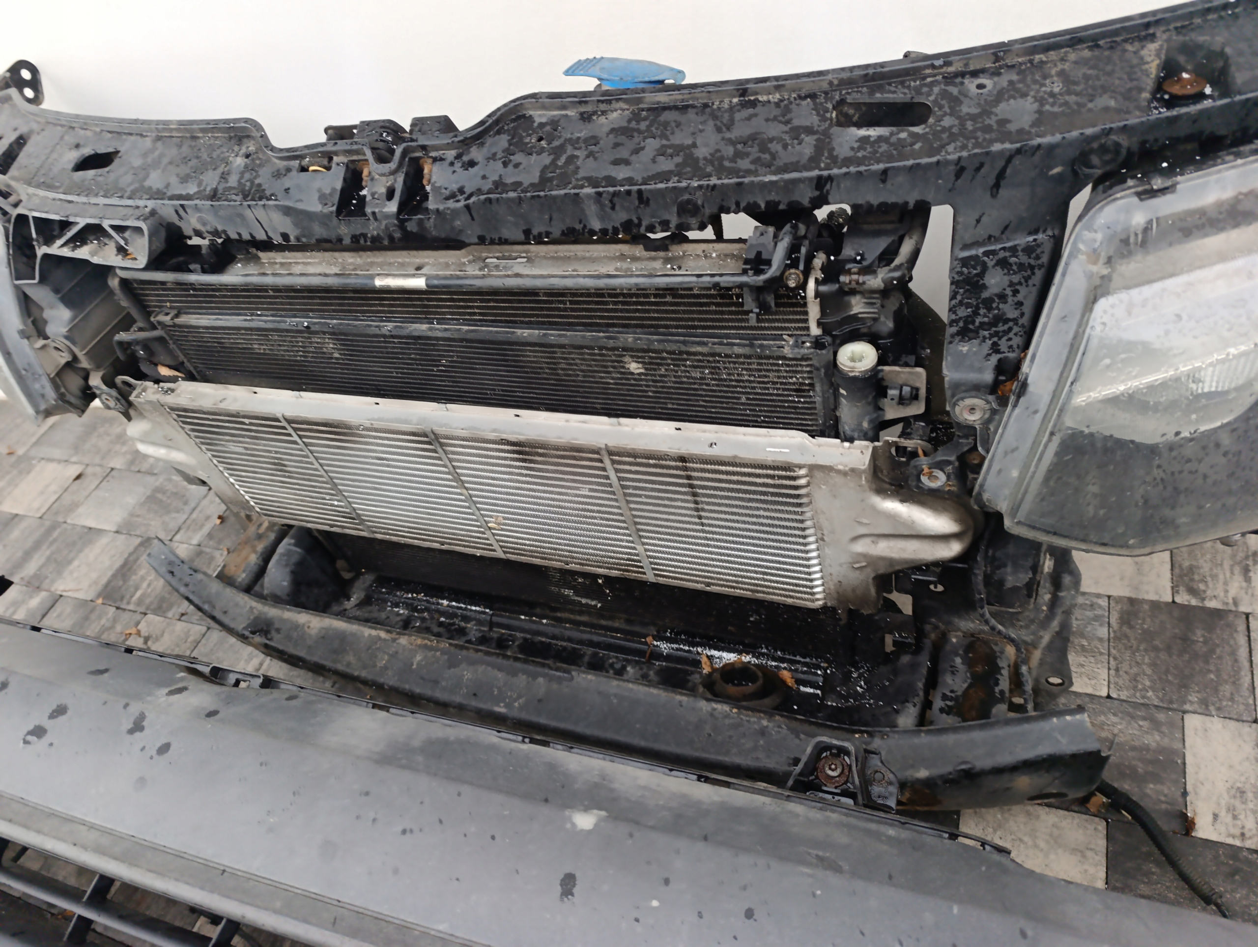 VW T5 LIFT complete front bonnet bumper support panel for radiators lights