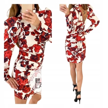 šaty svatební hostina elegantní květiny By O La La 36 S