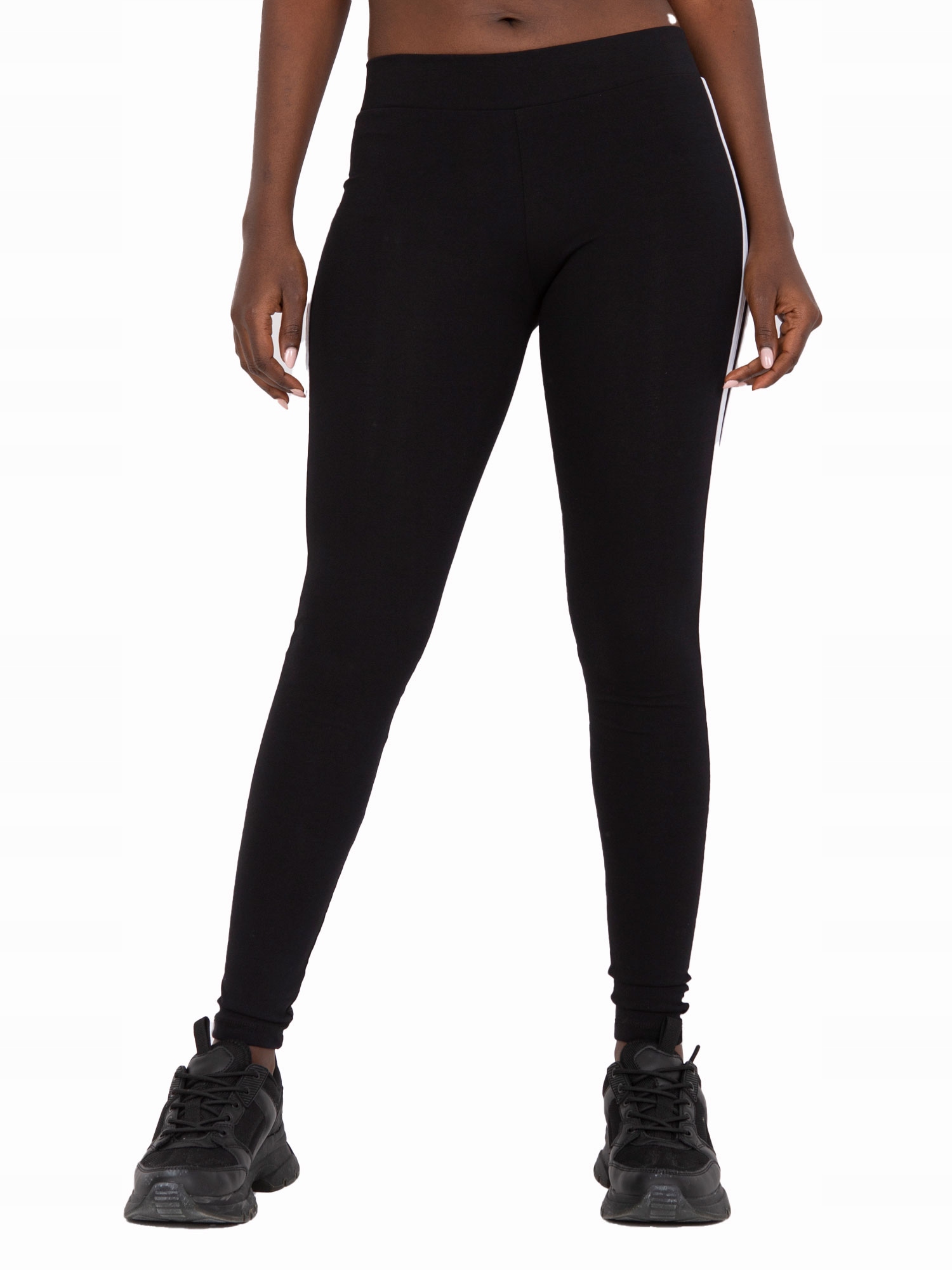 

Legginsy Bawełniane Czarne długie Damskie - L