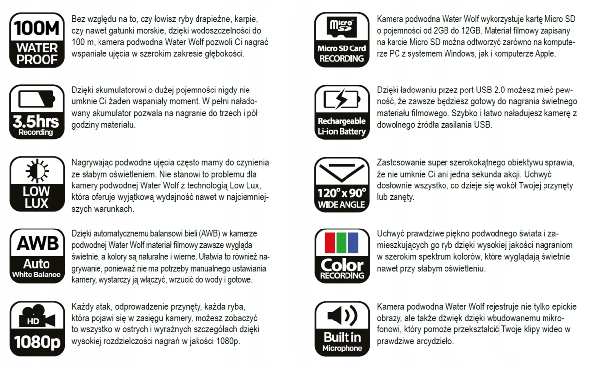 Підводна камера Water Wolf Pro 2.0 Wifi 2K