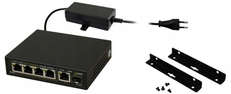 

Switch PoE Pulsar SFG64F1 PoE+SFP Z Zasilaczem