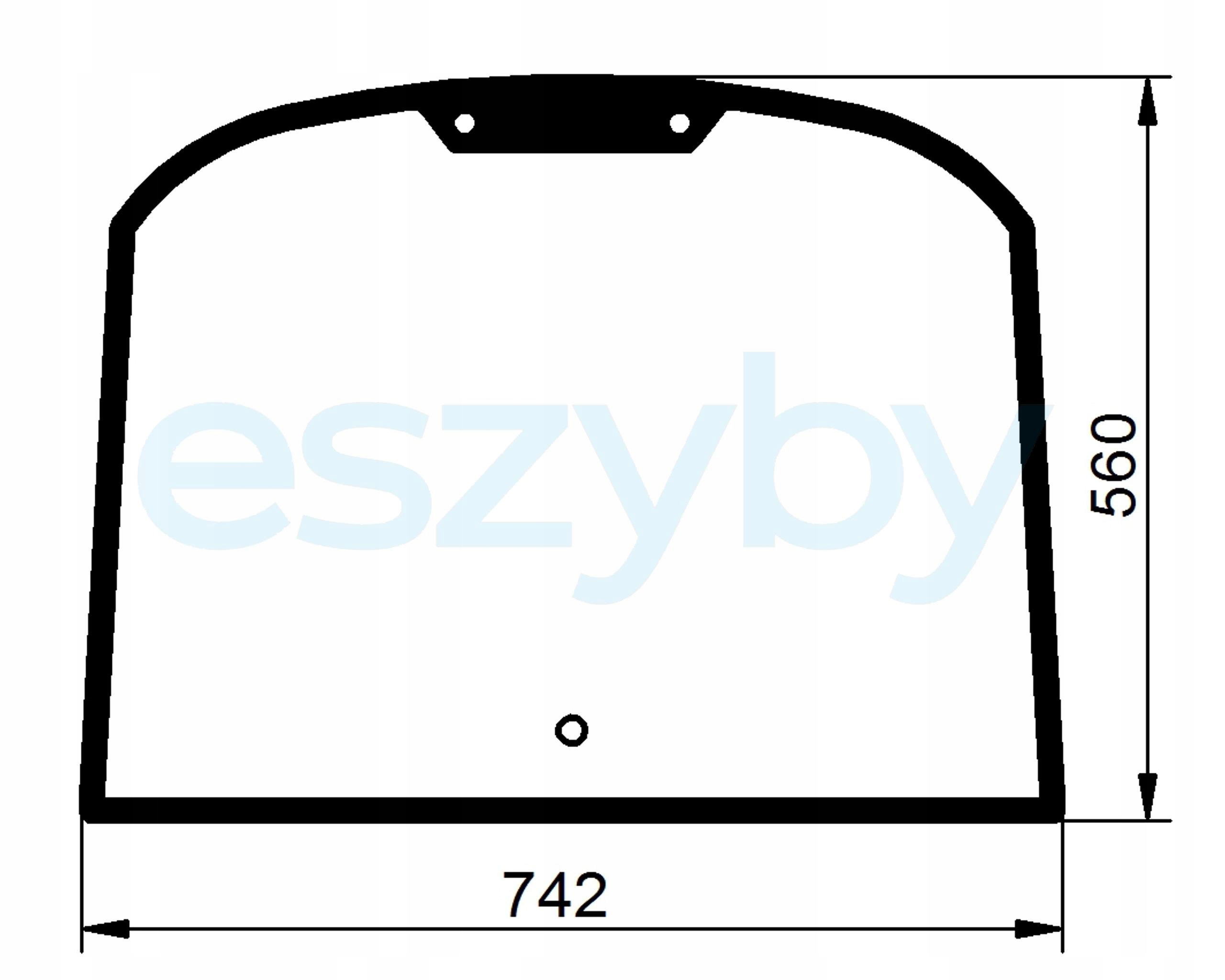 sklo teleskopický nakladač Cat zadní 174-1166