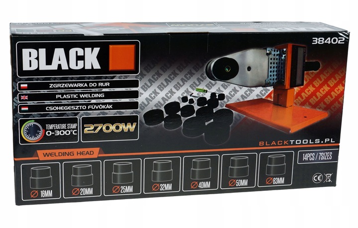 ZGRZEWARKA DO ZGRZEWANIA RUR PP PCV MOCNA 6 MATRYC Zasilanie sieciowe