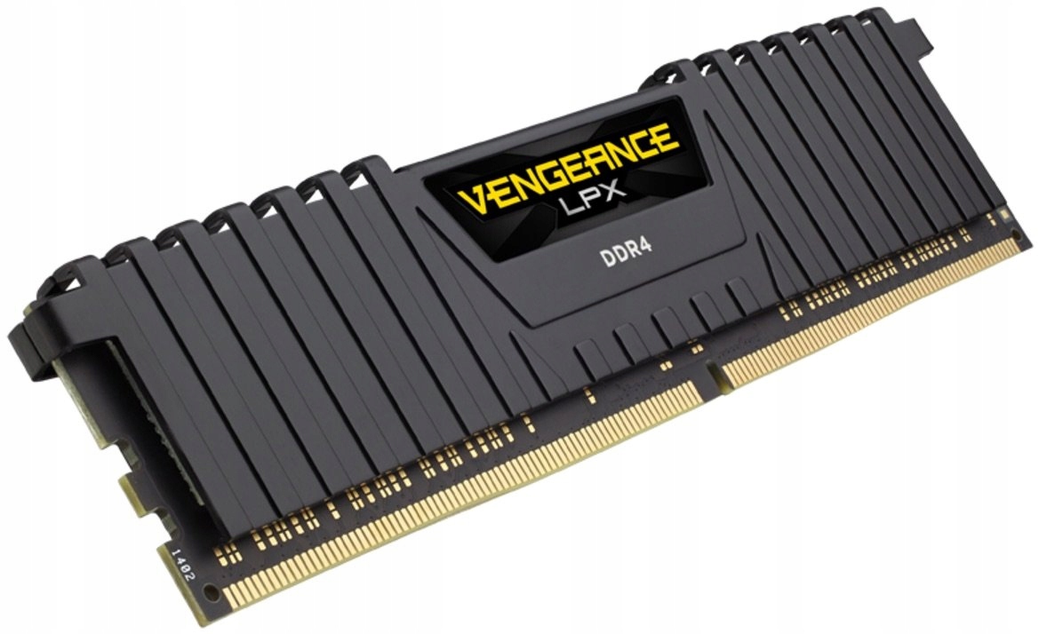 CORSAIR DDR4, 2400MHz 16GB 2x8GB DIMM, 16-16-16-39, XMP 2.0, Vengeance LPX black Heatspreader, Black PCB, 1.2V, for SKL — 6