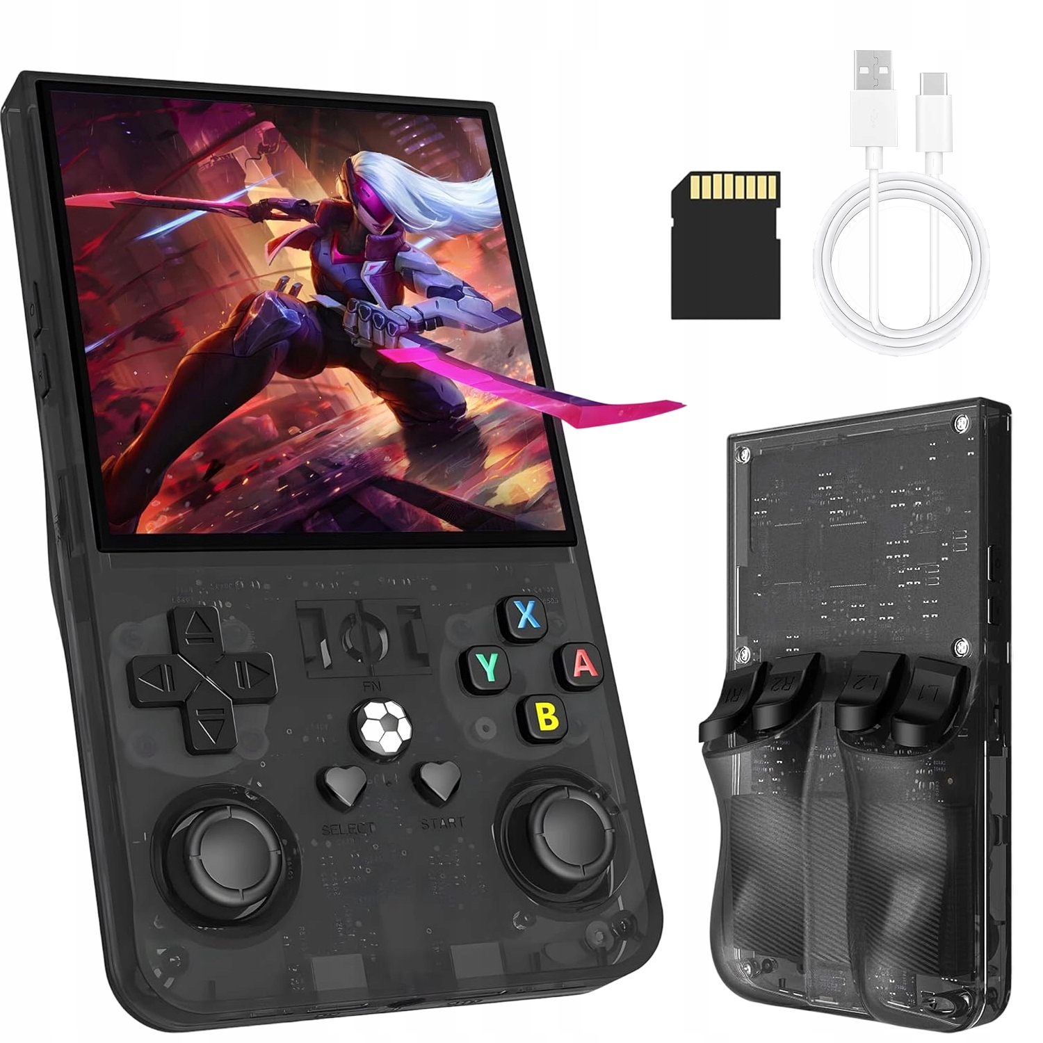 Konsola Do Gier Retro R36MAX 4,0 Cala Z 64GB Pamięcią Wewnętrznej