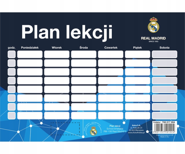 

Astra Plan lekcji Real Madryt RM-108