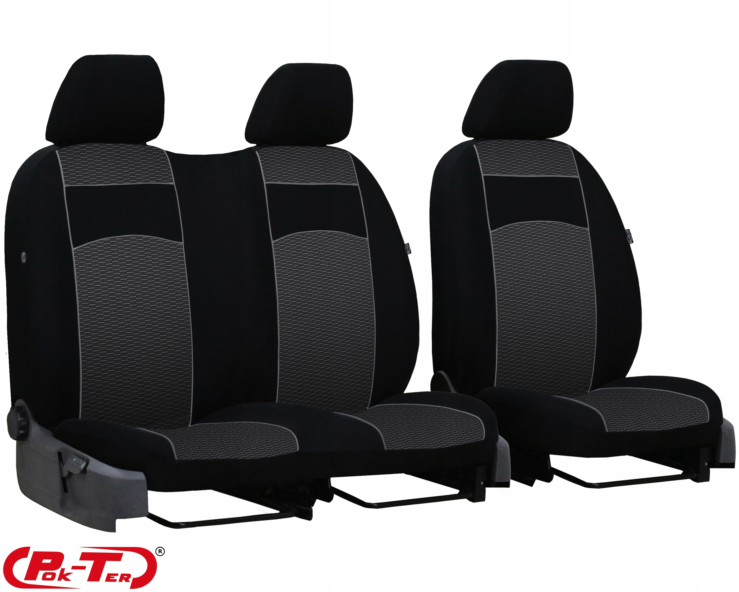 GRUBE POKROWCE MIAROWE BUS DO CITROEN BERLINGO 2+1 Typ pokrowiec