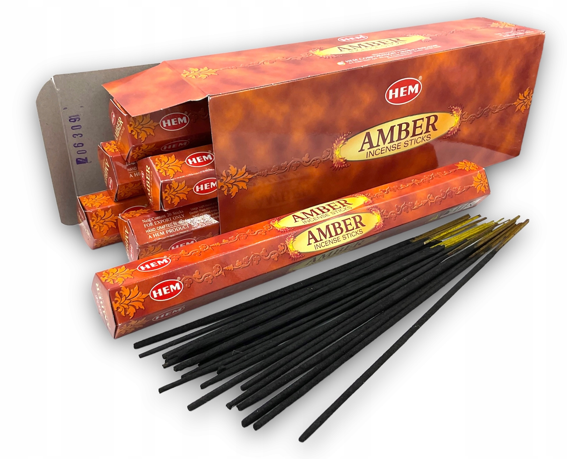 

Kadzidełka zapachowe Hem Amber Bursztyn 120szt