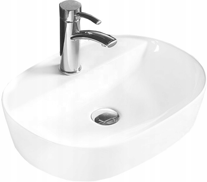 Mexen Iris umyvadlo na desku 50 x 38 cm, Bílá 21995000