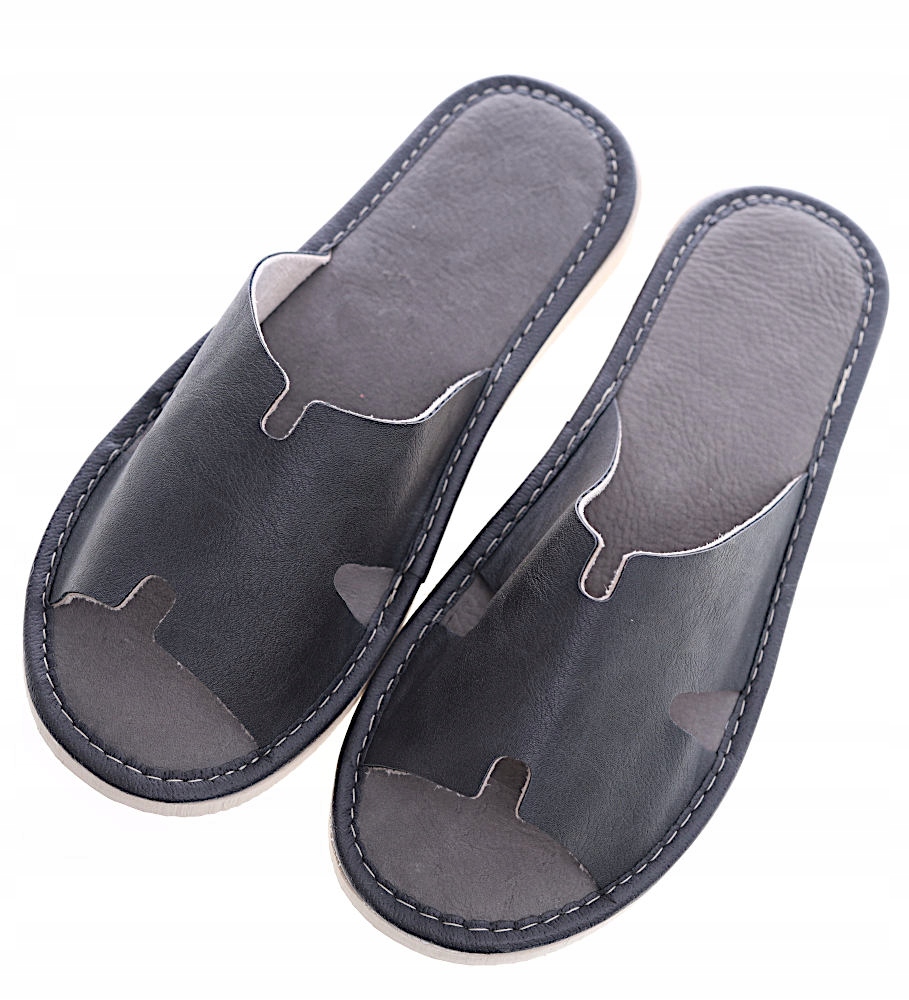 SKÓRZANE DOMOWE KLAPKI KAPCIE BUTY 13382 40 Płeć kobieta
