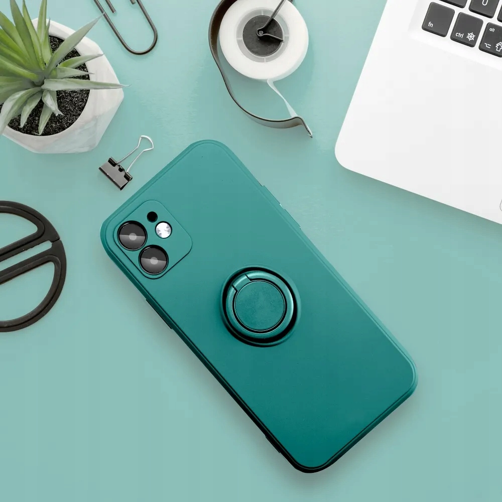 Futerał Silicone Ring do Samsung A37 5G zielony