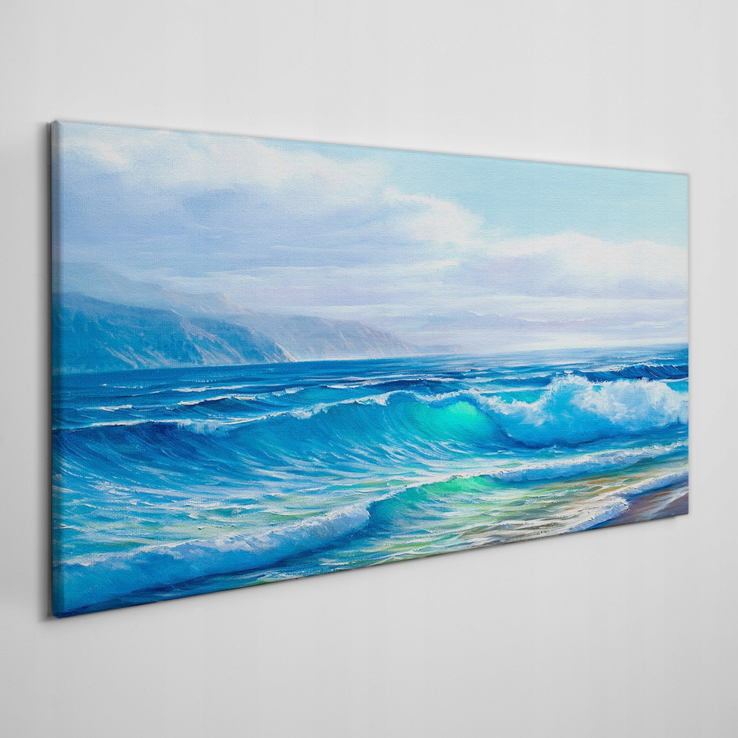 

Płótno obraz na ścianę Morze fale chmury 120x60 cm