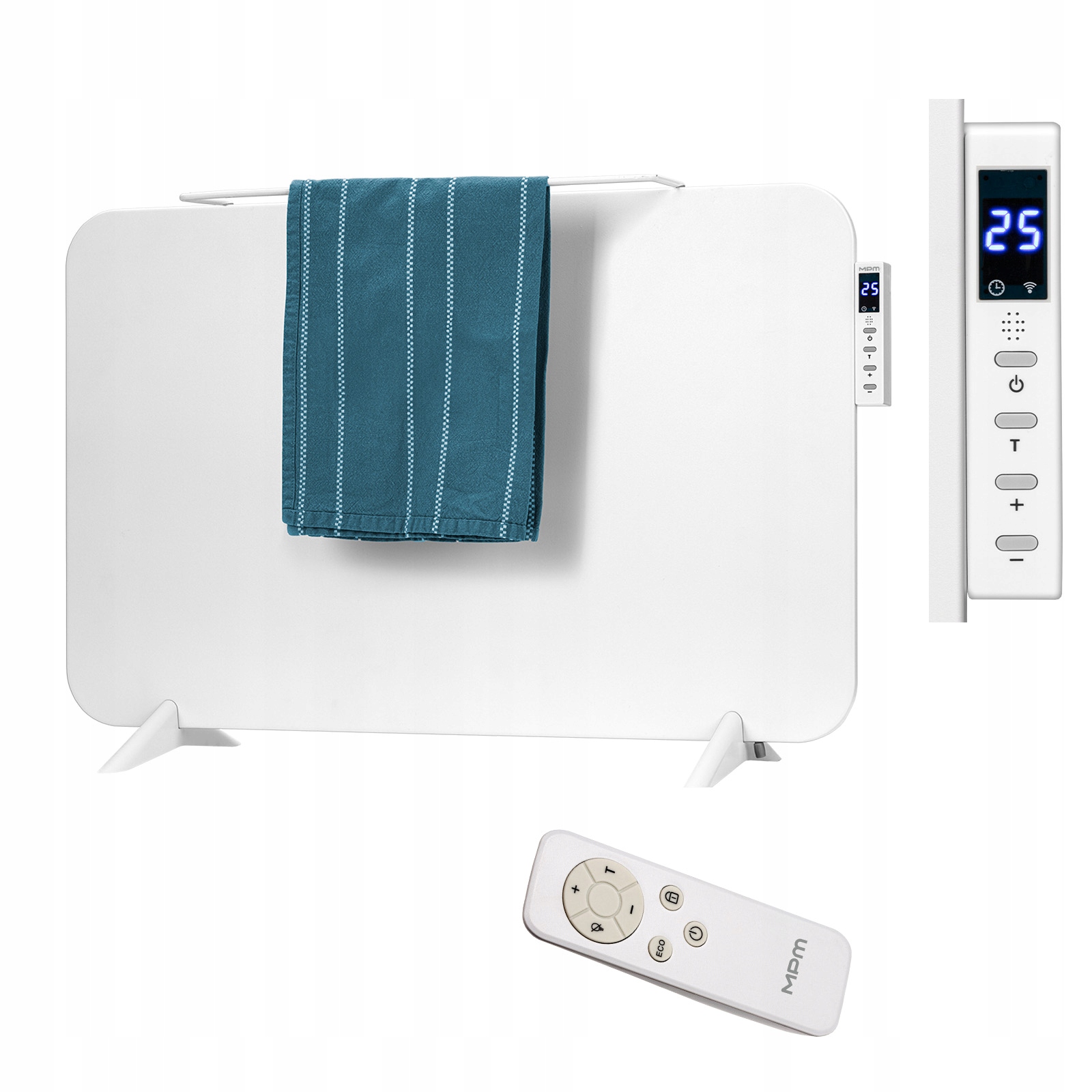 Grzejnik elektryczny na podczerwień łazienkowy pokojowy biały Mpm MUG-24