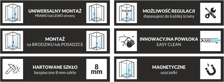 KABINA PRYSZNICOWA PIĘCIOKĄTNA DS501 100x100 8mm Linia LEYDEN PREMIUM