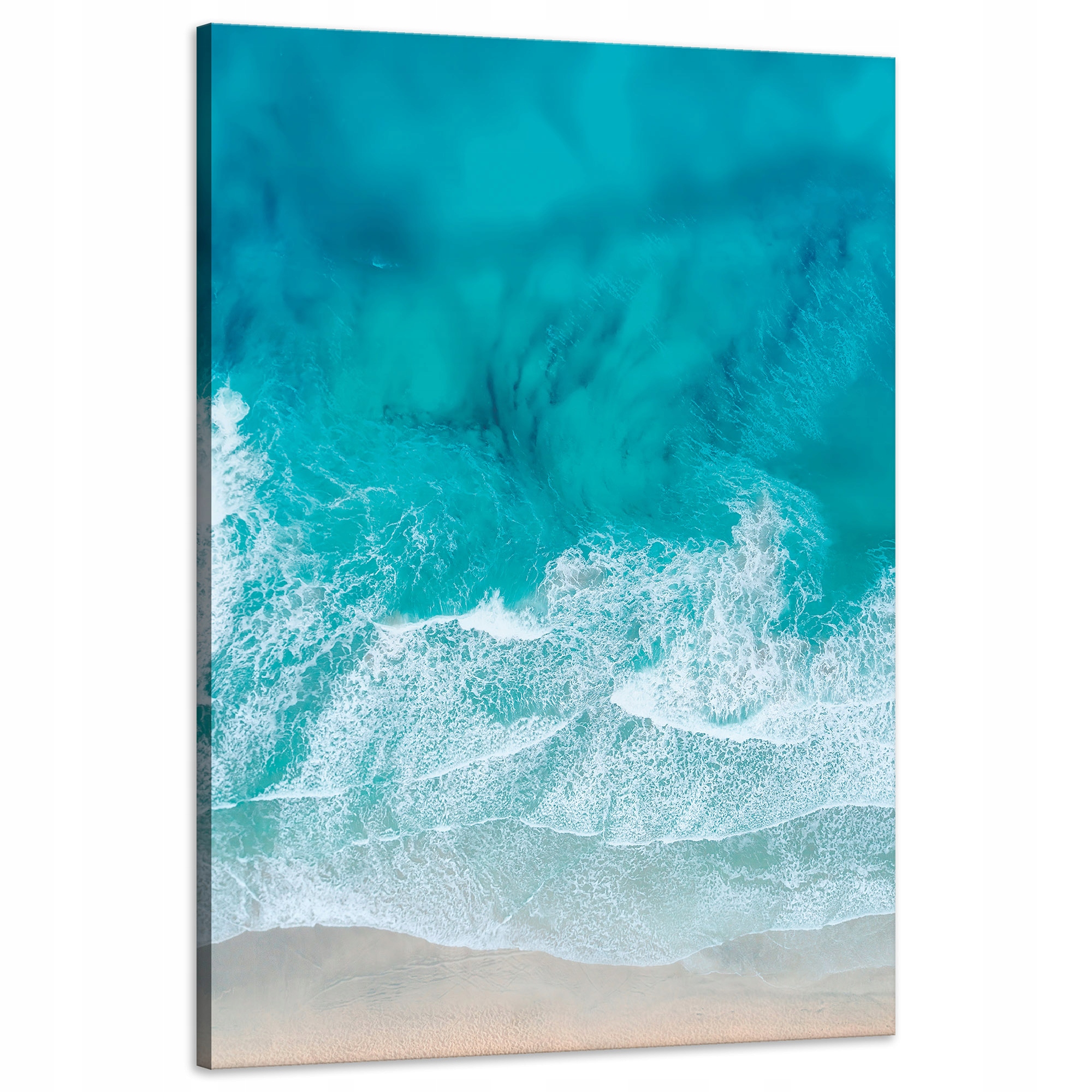 Obraz na plátně Pobřeží Šílená Voda Vlny 60x90 cm Ideální jako dárek