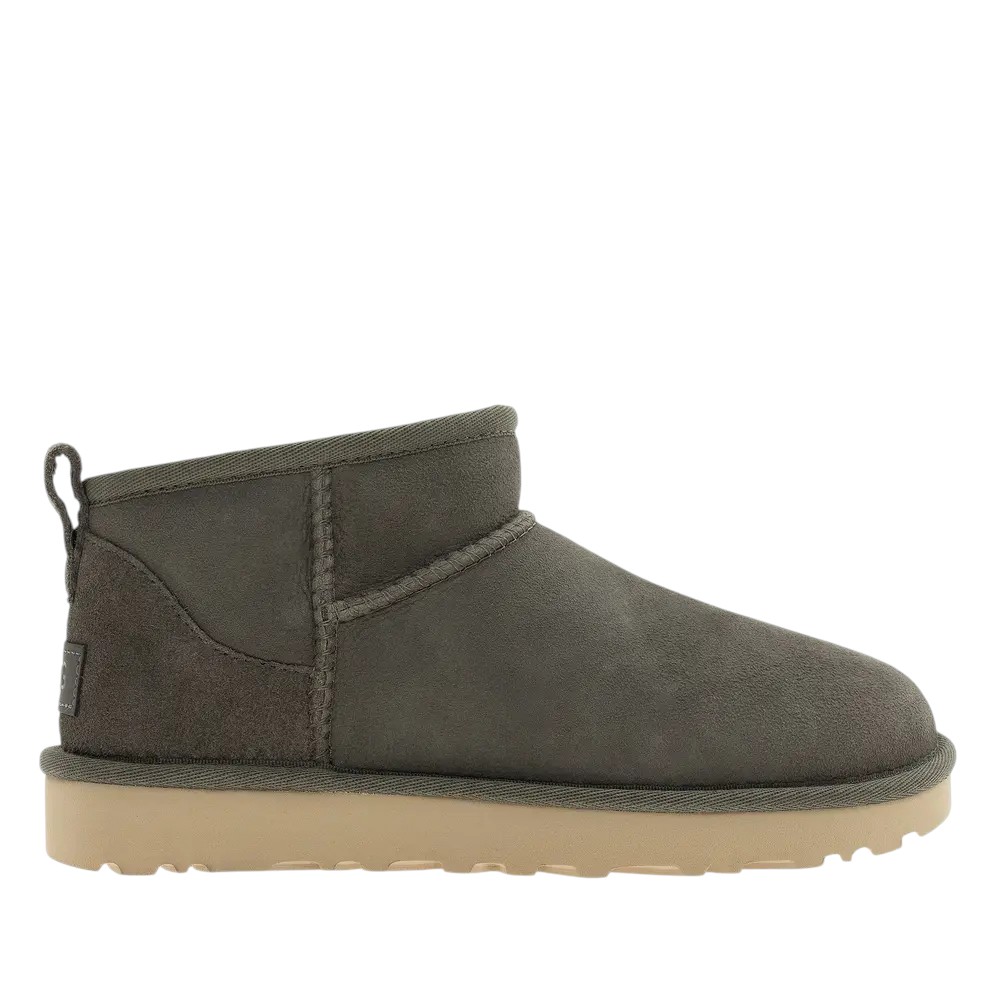 Dámské Kotníkové Boty Ugg Classic Ultra Mini Zateplená kůže Kožíšek Šedá 39