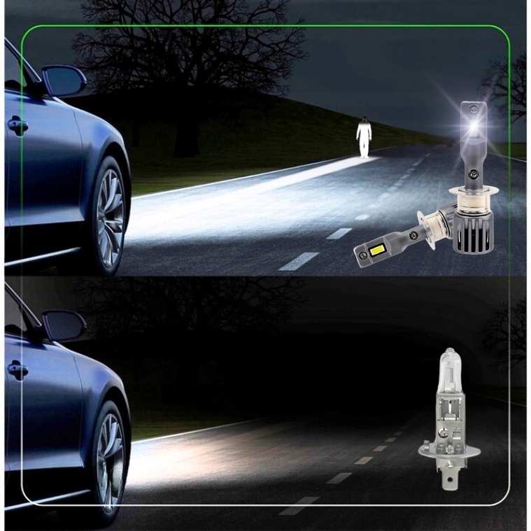 ŻARÓWKI H1 LED CANBUS BARDZO MOCNE BIAŁE ŚWIATŁO +1000% 6500K HOMOLOGACJA Model ŻARÓWKI H1 LED LEDOWE MOCNE JASNE X-THREE