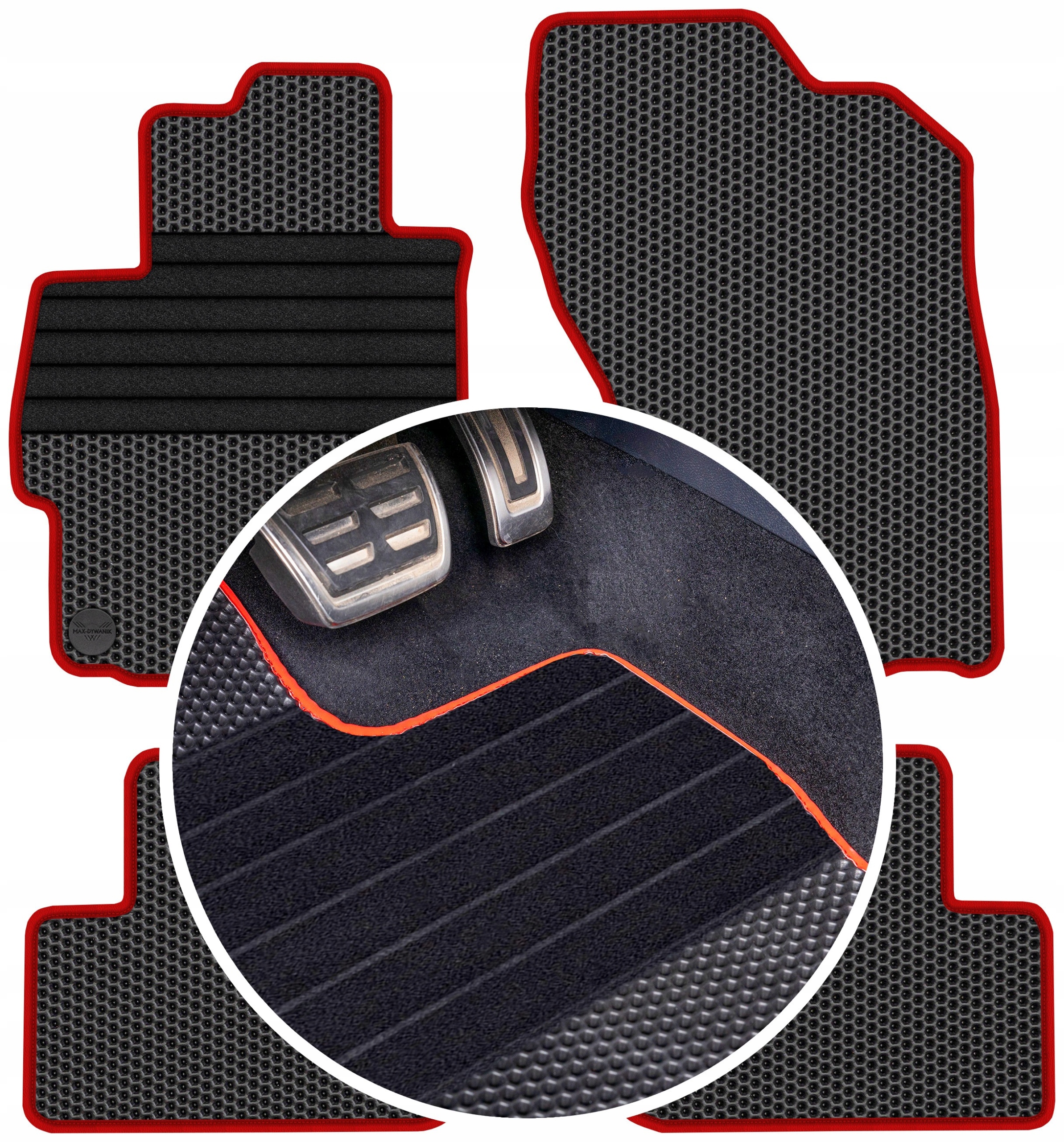 Lancer VIII 5 míst 2007-2016 Gumové autokoberce Eva Eternity Vzor včelí plástve