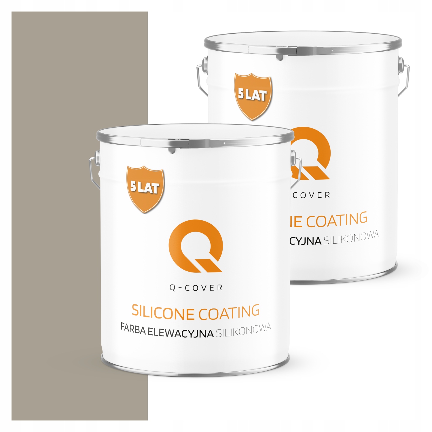 Fasádna farba 5 l silikónová Uv farba šedá teplá