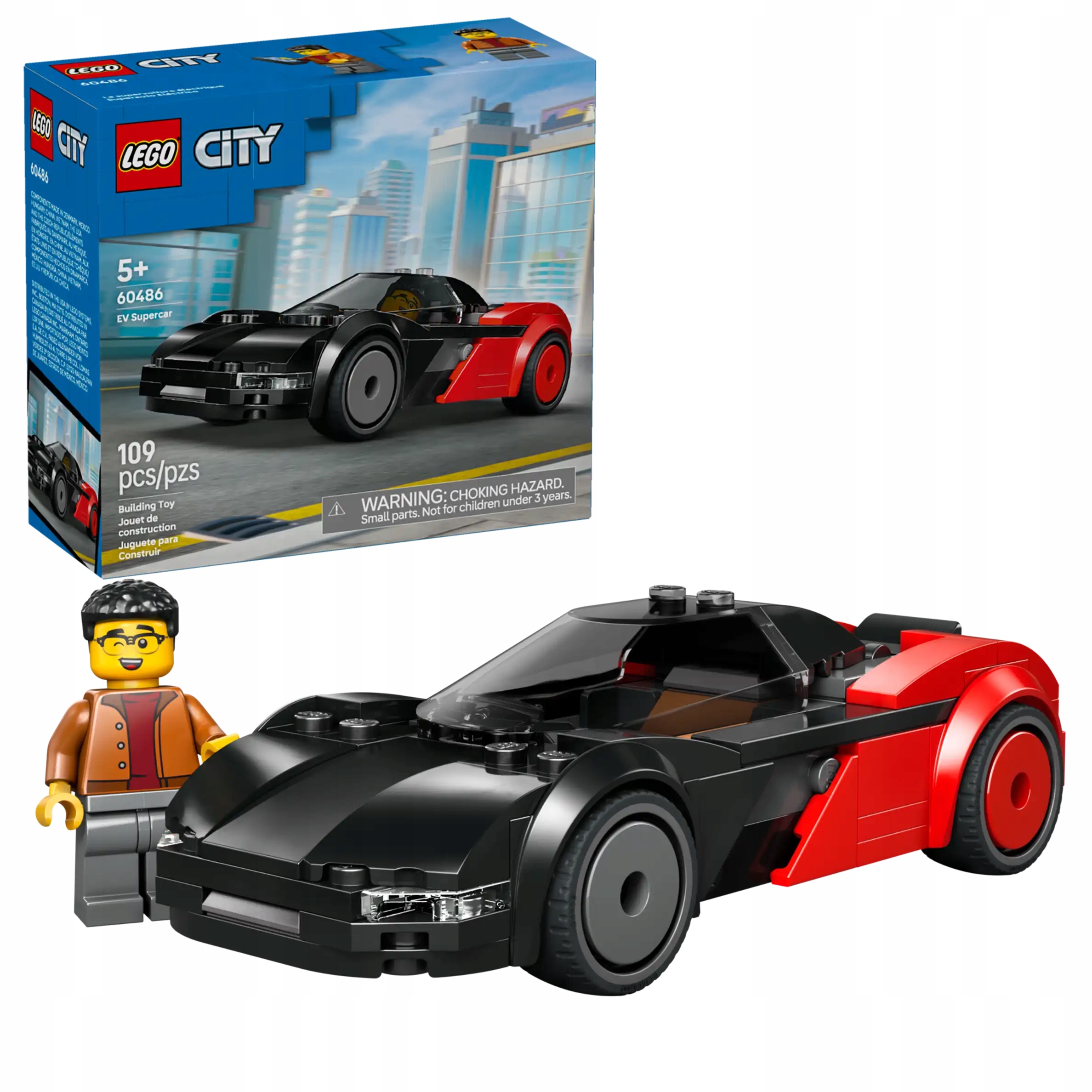 LEGO CITY 60486 SUPERSAMOCHÓD ELEKTRYCZNY
