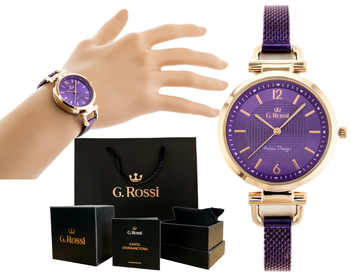 

Modny Elegancki Zegarek Damski Bransoleta Mesh