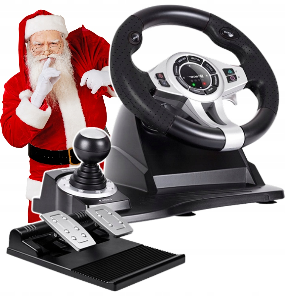 Volant pro hry s pedály Set převodovka PS4 Pc PS3 Xbox One