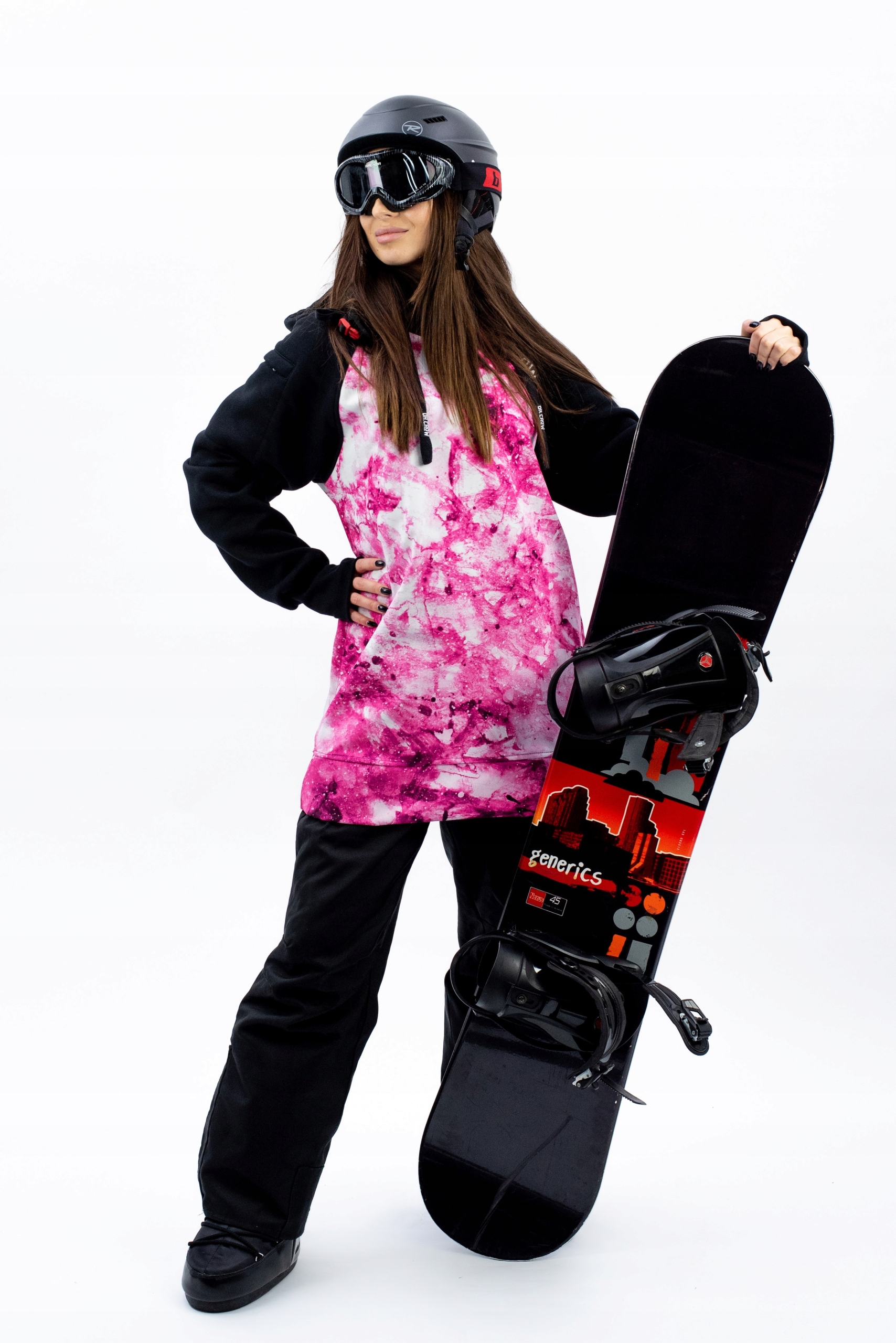 Damska Bluza Snowboardowa Marble Pink XL Marka inna