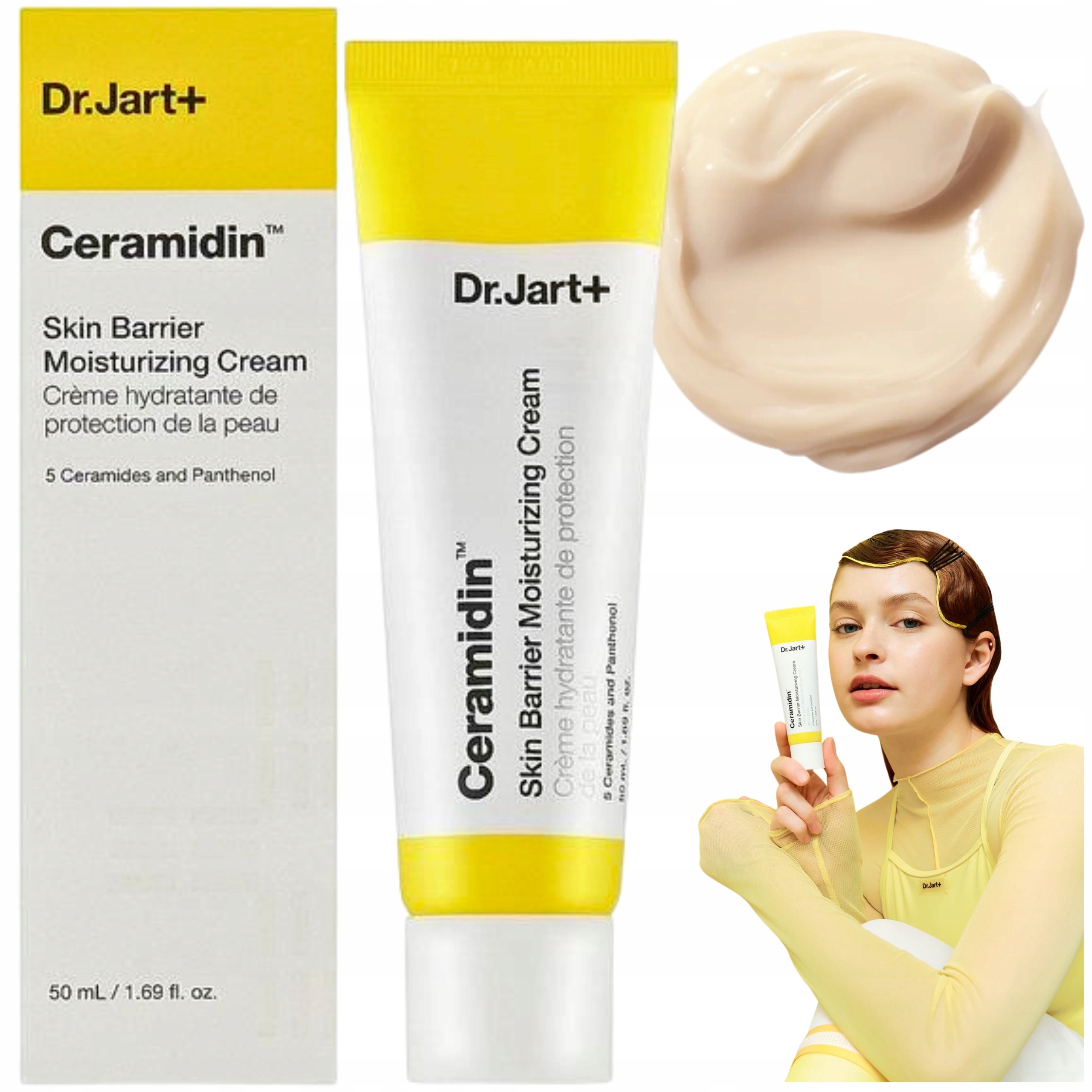 Dr Jart Krem do Twarzy Ceramidin Skin Barrier Cream Nawilżający 50ml