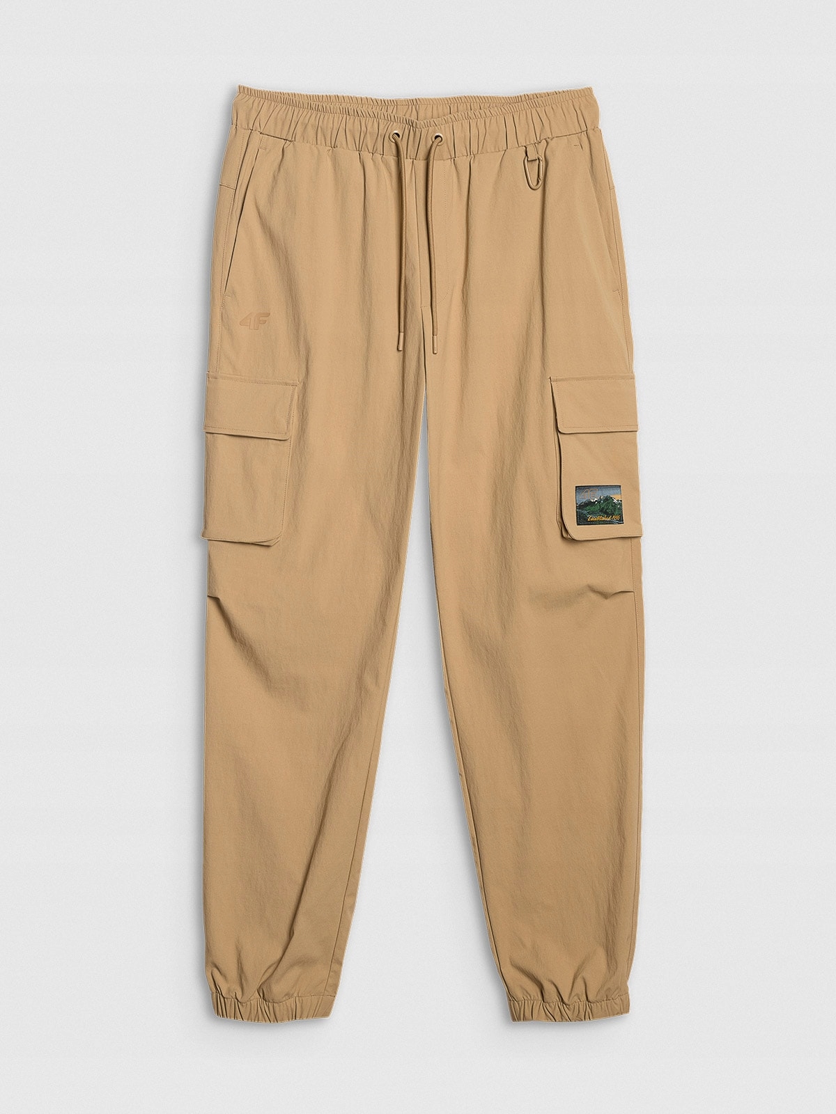 4F Pánské ležérní cargo kalhoty béžové Xs