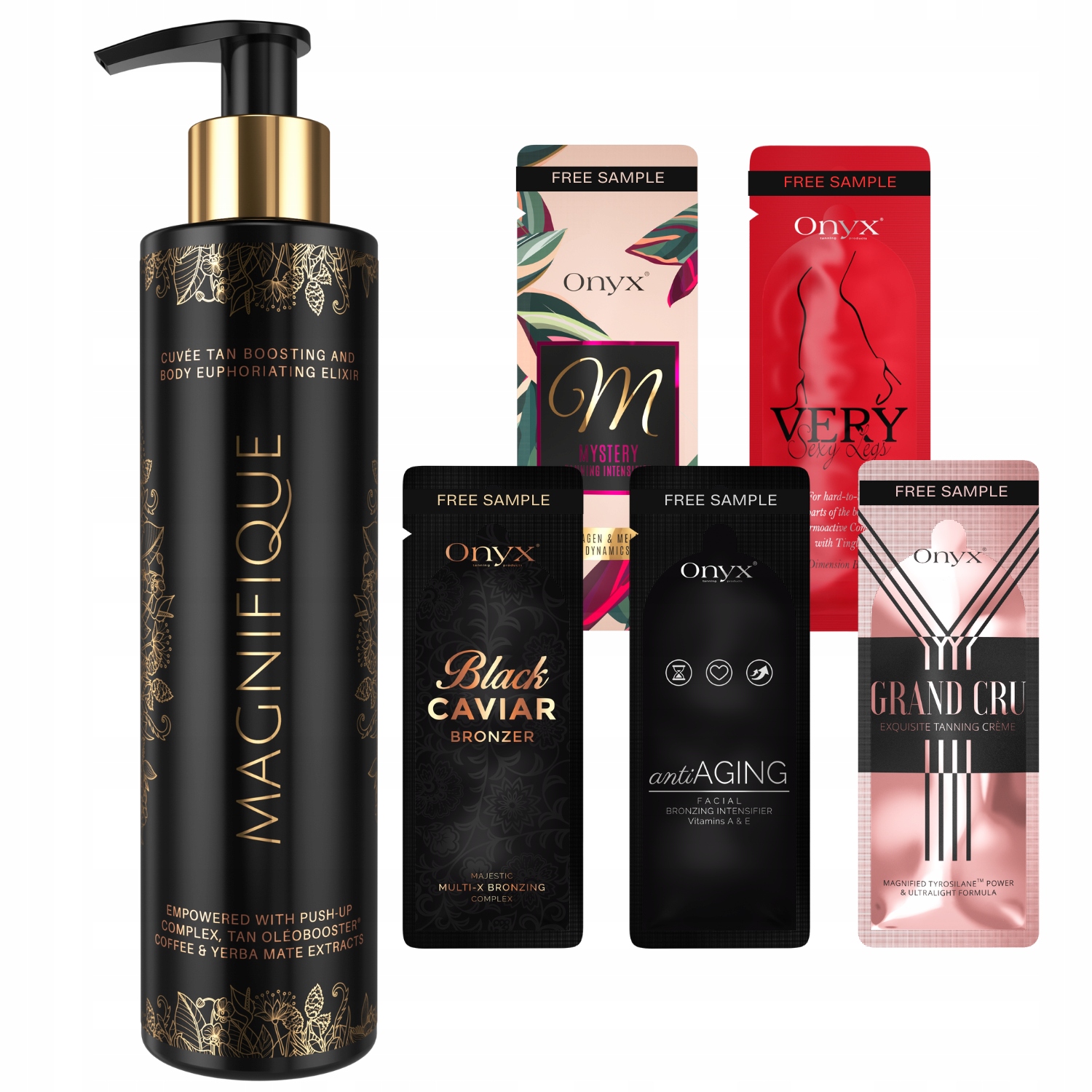 Onyx Magnifique bronzující urychlovač s anticelulitovou formulí +dárek