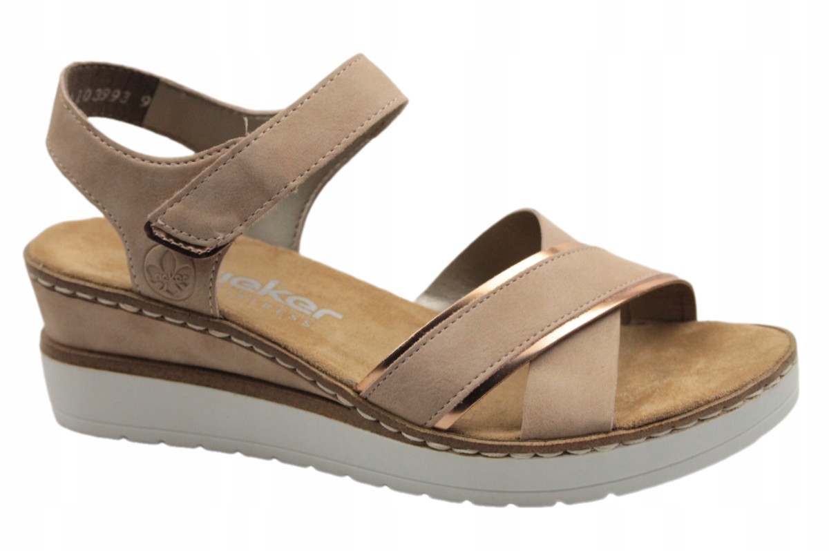 Sandály Rieker V38G9-31 vel.39 Koturna Růžové