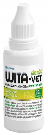 Levně Vitamíny Pro Psa A Kočku Na Srst A Kůži Kapky Vitamín-vet Doplněk 25 ML