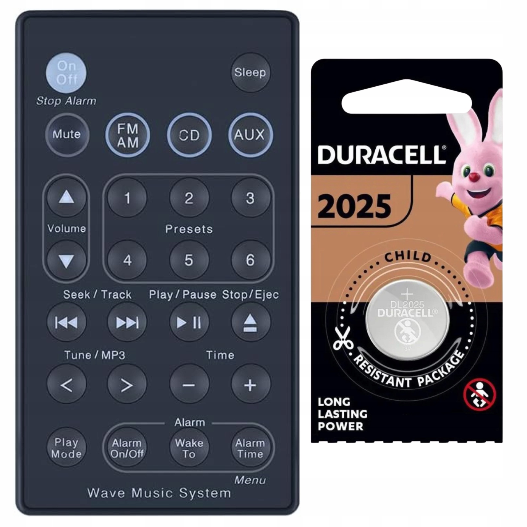 Dálkový Ovladač Pro Bose Wave Music System Wave Radio II baterie CR2025