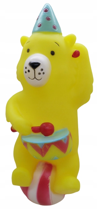 

gumowy gryzak miś z piszczałką wielkość 17 cm