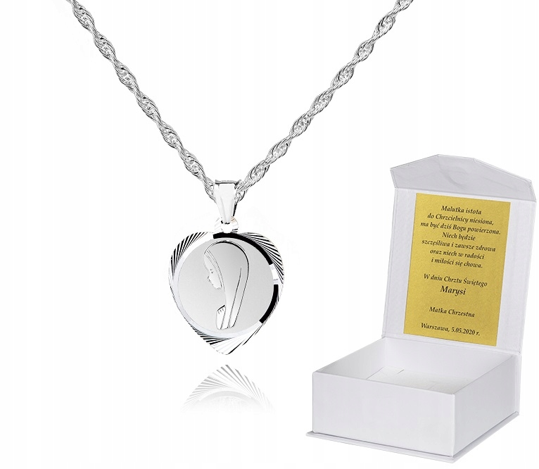 925 Stříbrný řetízek medailonek Dedikace 45 cm LM61