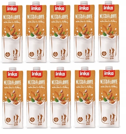 10x 1L Inka napój migdałowy Zgrzewka
