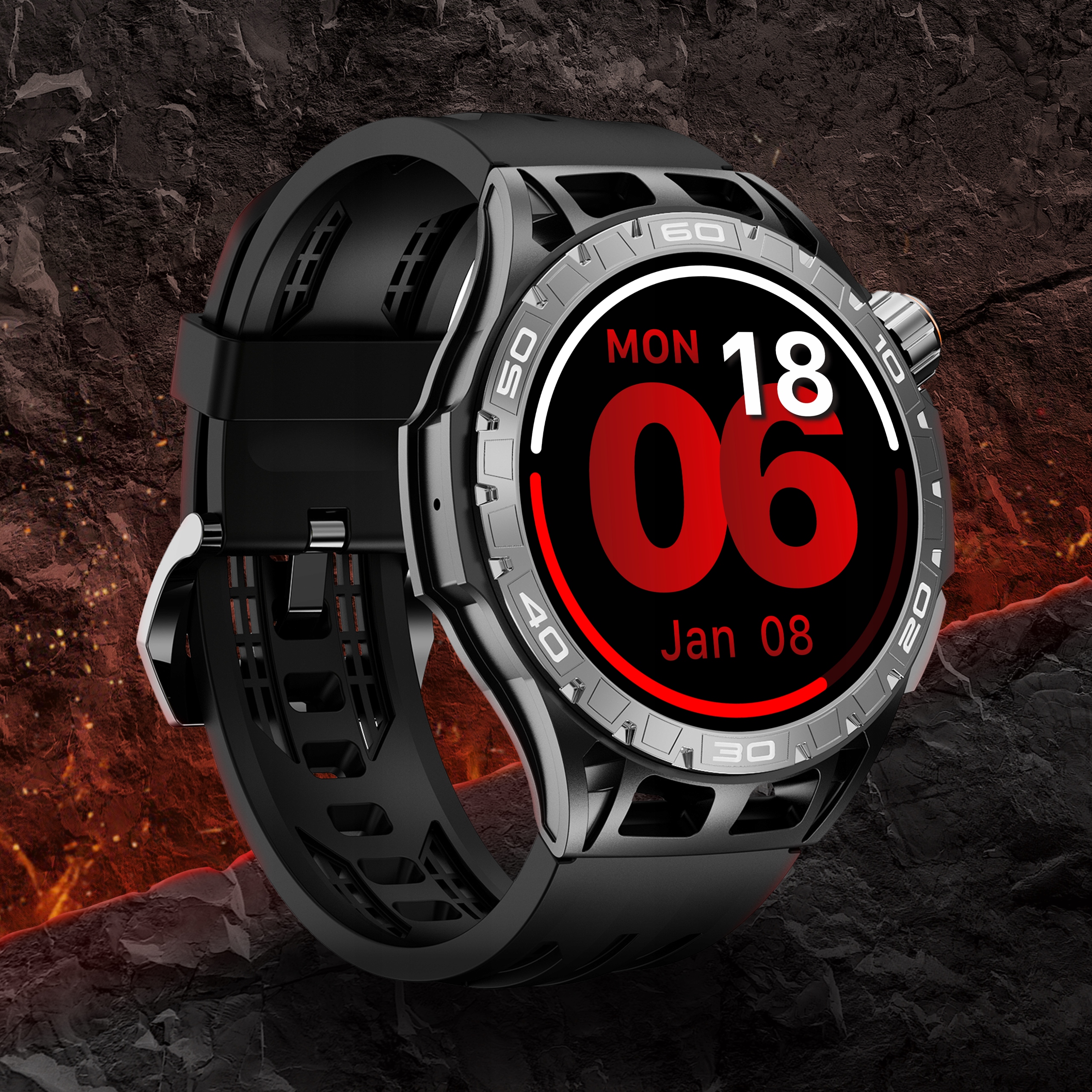 SMARTWATCH ZEGAREK MENU MĘSKI ROZMOWY POLSKIE SPORT AMOLED SMART WATCH Marka Inna