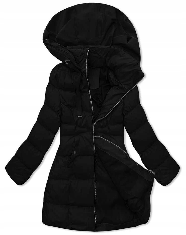 Dámská Bunda Kapuce 5M3231 Černá M (38)