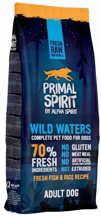 Primal Spirit Karma sucha dla psa Wild Waters ryba kurczak ryż 12 kg