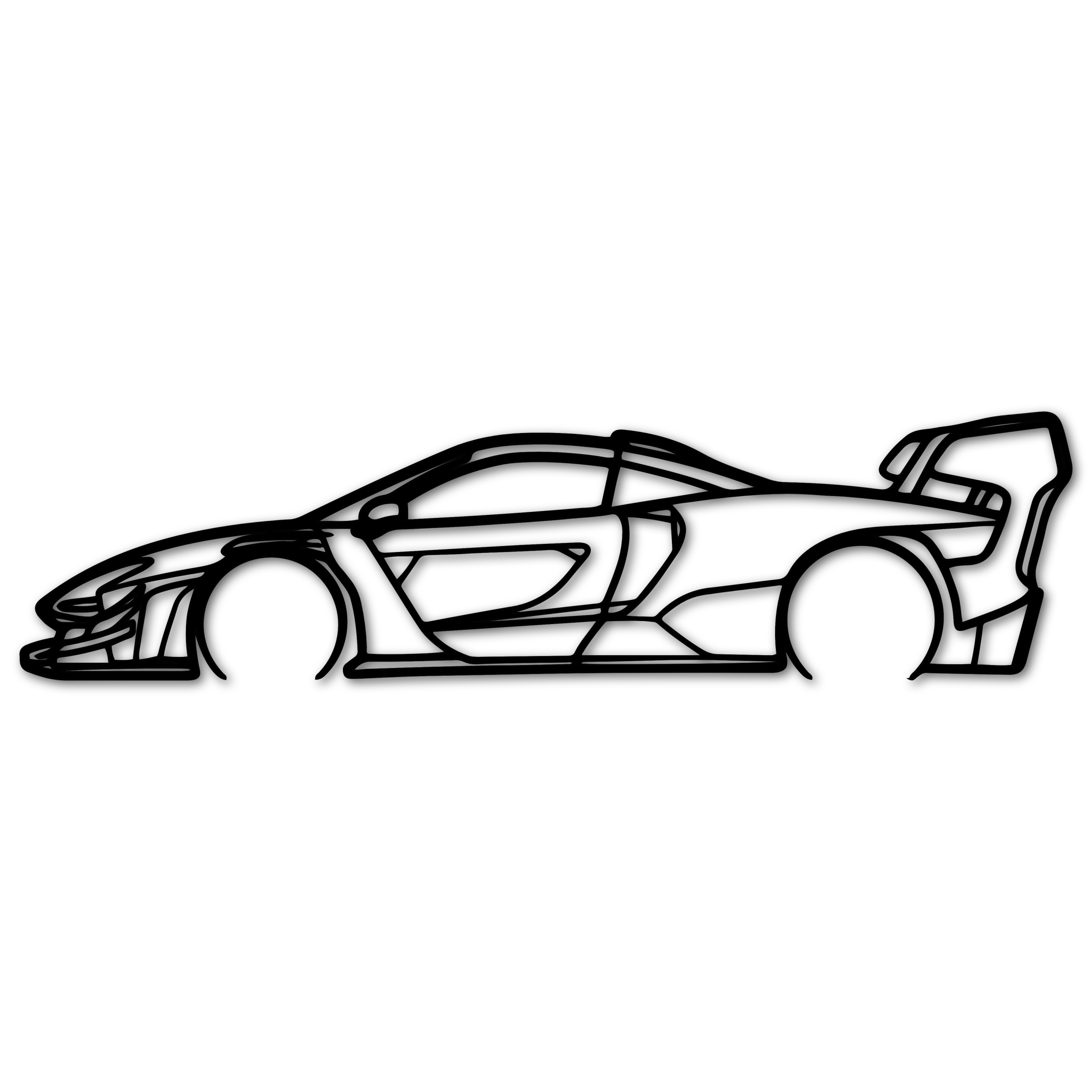 Ažurový Obraz Automobil McLaren Senna Gtr Obrazy Na Zeď Do Obývacího Pokoje 80 cm