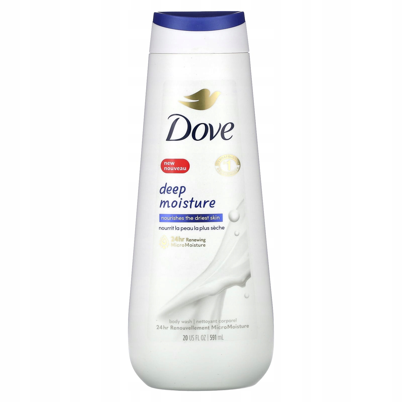 Dove, Hluboká hydratace, mycí prostředek na tělo, 591 ml