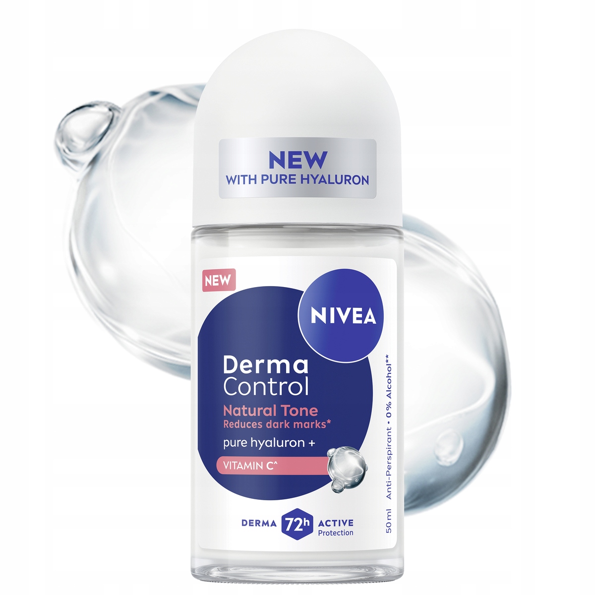 Nivea Derma Control dámský kuličkový antiperspirant, 50 ml