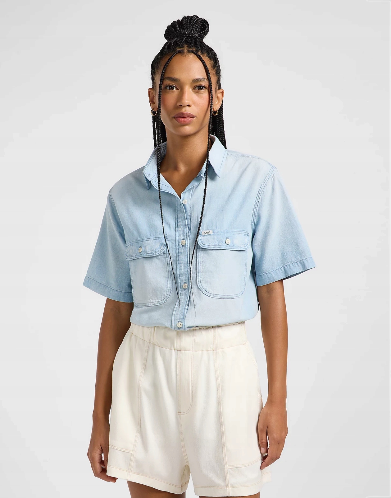 Dámská košile Lee Chambray Utility Shirt Endless Ligh 112363506 S